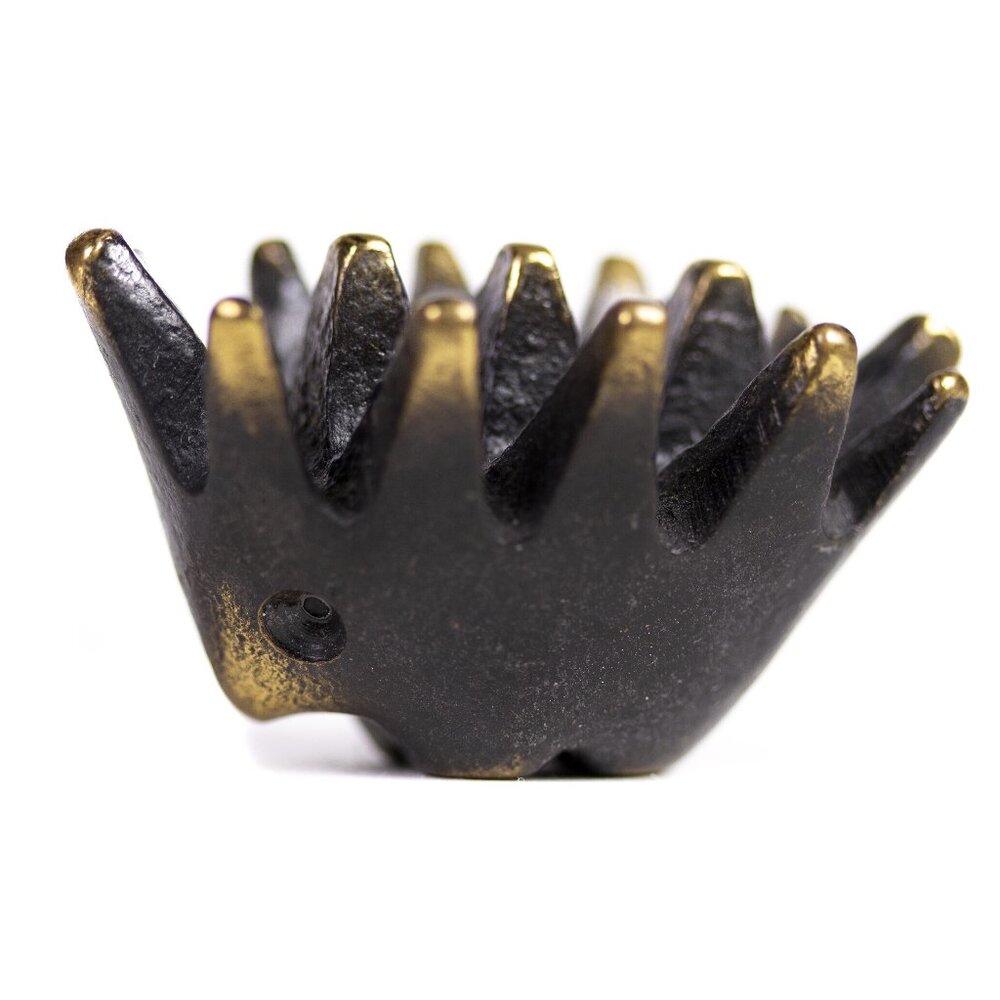Vintage Walter Bosse Hedgehog Ashtray - Brass - Picture 6 of 12